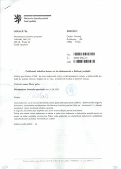 Certifikace OTOKAR POKORNÝ 1