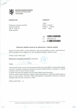 Certifikace ROBERT ANDRESÍK 1