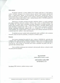 Certifikace ROBERT ANDRESÍK 3